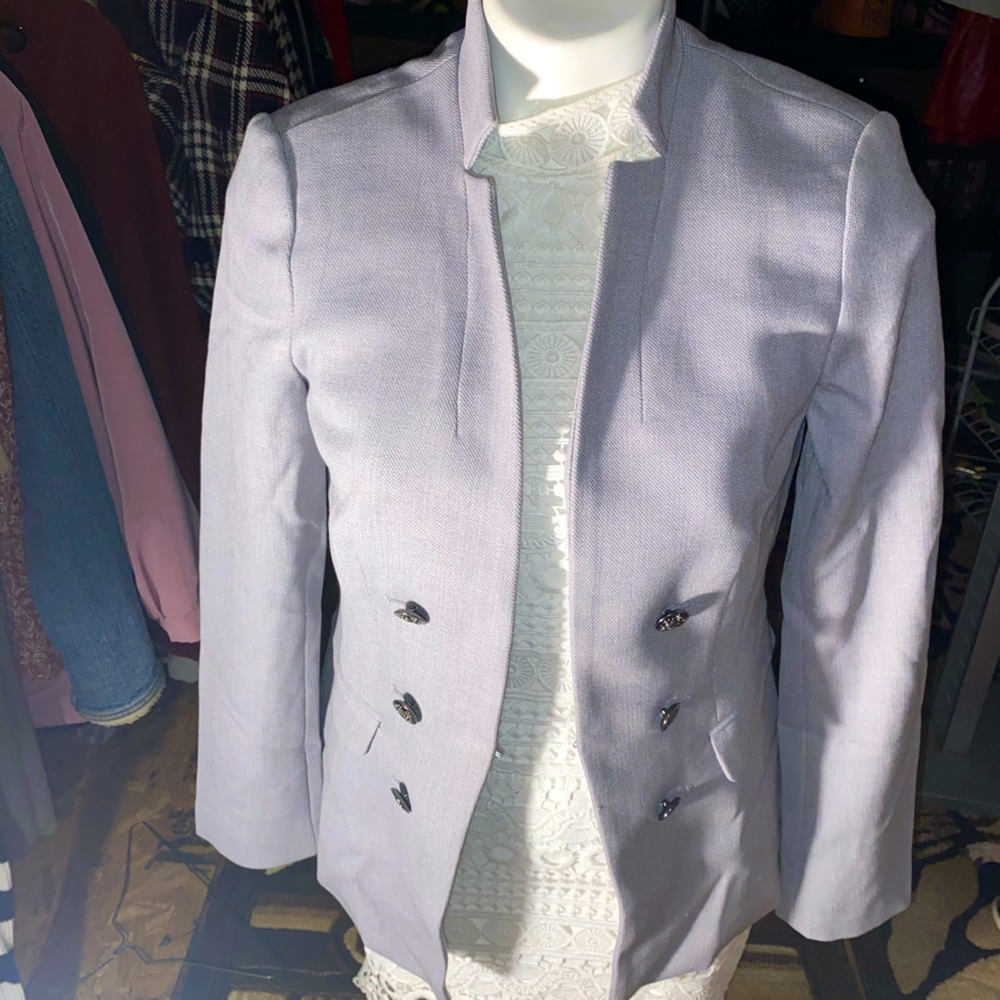 White House black market grey blazer NWT